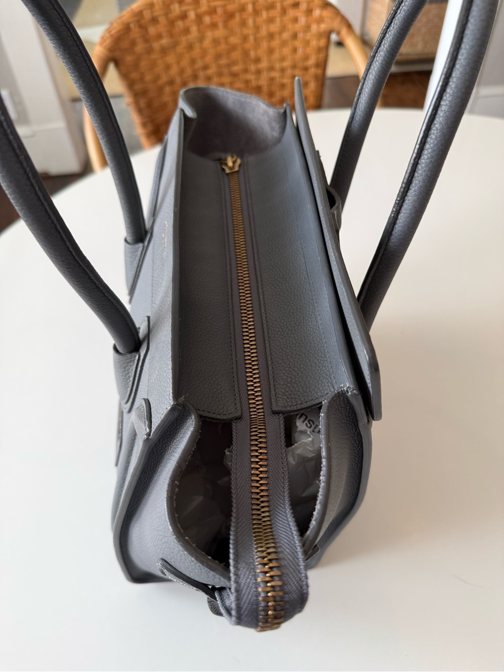 CELINE
Baby Drummed Calfskin Micro Luggage Tote - Picture 6 of 13